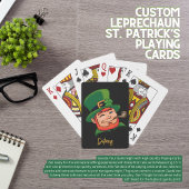 Custom Leprechaun St. Patricks Playing Cards Spielkarten
