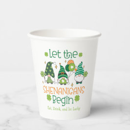 Custom Let the Shenanigans Begin Gnome Party Pappbecher