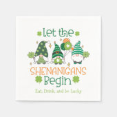 Custom Let the Shenanigans Begin Gnome Party Serviette (Vorderseite)