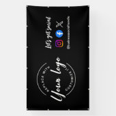 Custom Let's Get Social Media Website Logo-Banner Banner (Vertikal)