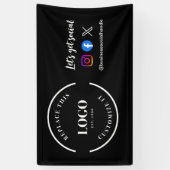 Custom Let's Get Social Media Website Logo-Banner Banner (Vertikal)