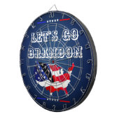 Custom LET'S GO BRANDON Trump 2024 Patriotische Fl Dartscheibe (Vorderseite rechts)