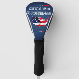 Custom LET'S GO BRANDON Trump 2024 Patriotische Fl Golf Headcover