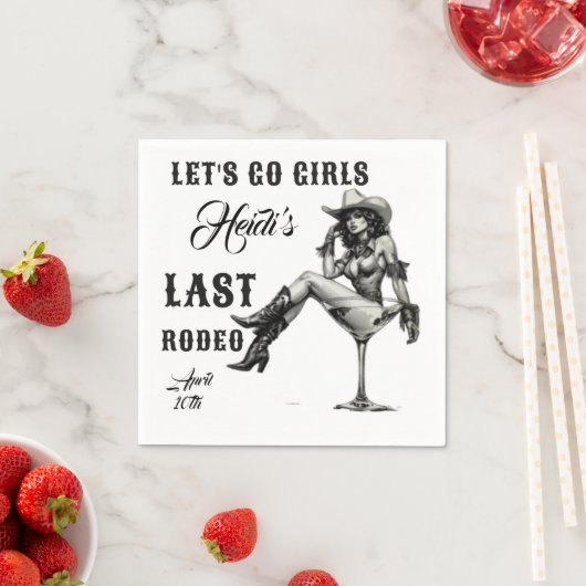 Custom Let's Go Redeo for Bachelorette  Serviette (Beispiel)