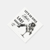 Custom Let's Go Redeo for Bachelorette  Serviette (Ecke)