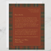 Custom Letter from Santa for Kids Christmas Plaid (Vorderseite)