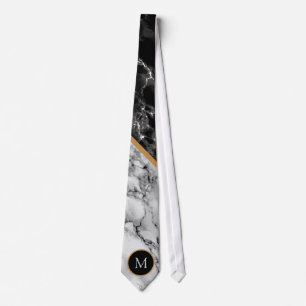Custom Letter Neck Tie Geschenk Schwarz-weißen Mar Krawatte