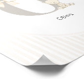 Custom Letter O Nursery Wall Art - Baby Name Print Poster (Ecke)