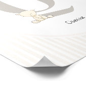 Custom Letter Q Nursery Wall Art - Baby Name Print Poster (Ecke)