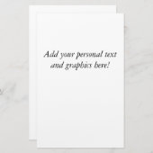 Custom Letter Wedding Stationery Briefpapier (Vorne/Hinten)