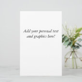 Custom Letter Wedding Stationery Briefpapier (Stehend Vorderseite)