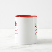 Custom Letter Y Name Christmas Monogram Tasse (Zentrum)