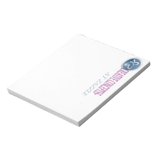 CUSTOM LETTERHEAD NOTE PADS 5 x 6 post it Notizblock (Rotiert)