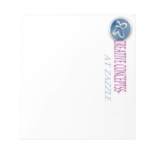CUSTOM LETTERHEAD NOTE PADS 5 x 6 post it Notizblock (Vorderseite)