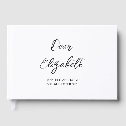 Custom Letters to Bride Scrapbook, Hen Do Scra Gästebuch (Vorderseite)