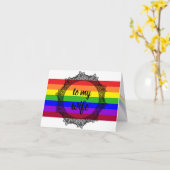 Custom LGBT Rainbow Card Jubiläum I Liebe You Karte (Gelbe Blume)