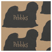 Custom Lhasa Apso Dog Fabric Stoff (Nahaufnahme)