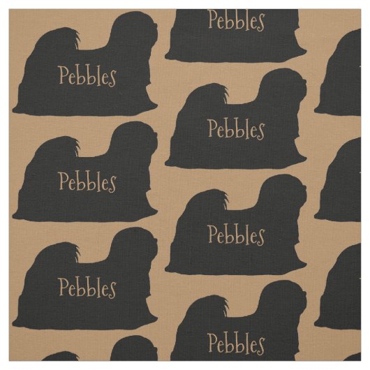 Custom Lhasa Apso Dog Fabric Stoff (Muster)