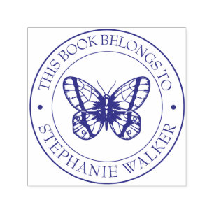 Custom Library Book Briefmarke - Ex Libris - Buchz Permastempel