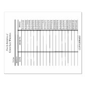 CUSTOM Library Card- Old School Wood Art Stamp Gummistempel (Prägung)