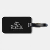 Custom Liebe Diamond Heart Luggage Tag Gepäckanhänger (Rückseite horizontal)