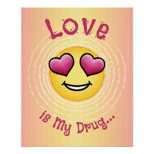 Custom Liebe Eyes Emoji Poster