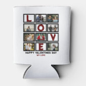 Custom Liebe Happy Valentines Tag 8 FotoCollage Dosenkühler (Vorderseite)
