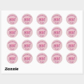 "Custom Liebe & Heart Round Stickers" Runder Aufkleber (Blatt)