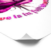 Custom Liebe in voller Blüte Rose Valentinstag Poster (Ecke)