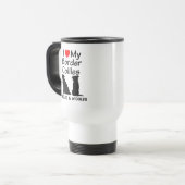 Custom Liebe My Two Border Collie Dogs Tasse (Vorderseite Links)