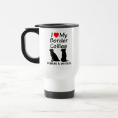 Custom Liebe My Two Border Collie Dogs Tasse (Links)