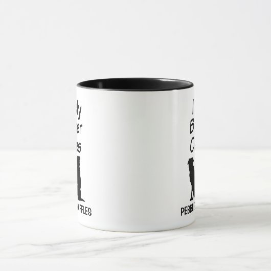 Custom Liebe My Two Border Collie Dogs Tasse (Zentrum)