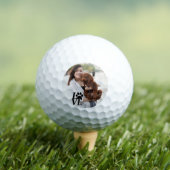 Custom LIEBE Paw Print Golf Balls - Für Hundefreun Golfball (Insitu T-Shirt)