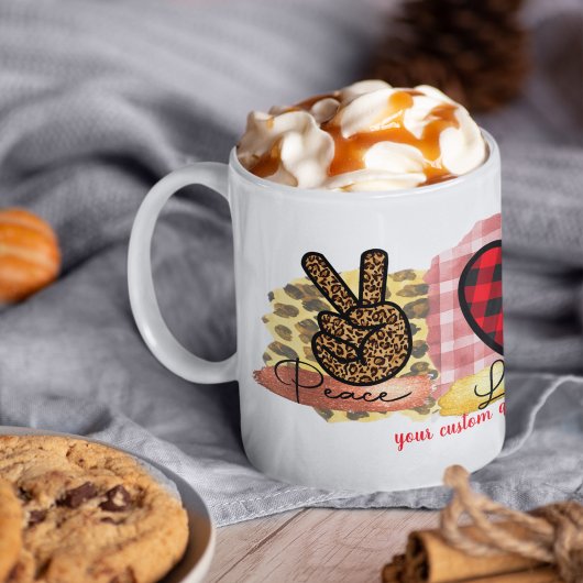 Custom Liebe Peace Corgi Valentine's Day Dog Kaffeetasse