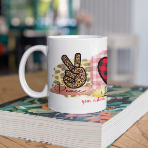 Custom Liebe Peace Maltese Valentinstag Hund Kaffeetasse