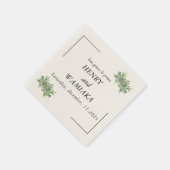 Custom LIEBE WAW & WAW Wedding Napkins Serviette (Ecke)