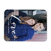 Custom Liebe Wedding Foto Magnet (Horizontal)