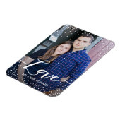 Custom Liebe Wedding Foto Magnet (Linke Seite)