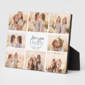 Custom Liebe You Daddy Vathers Day Foto Collage Fotoplatte (Seite)