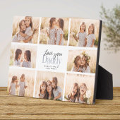 Custom Liebe You Daddy Vathers Day Foto Collage Fotoplatte