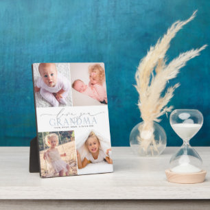 Custom Liebe You Oma 4 Foto Collage Plaque Fotoplatte