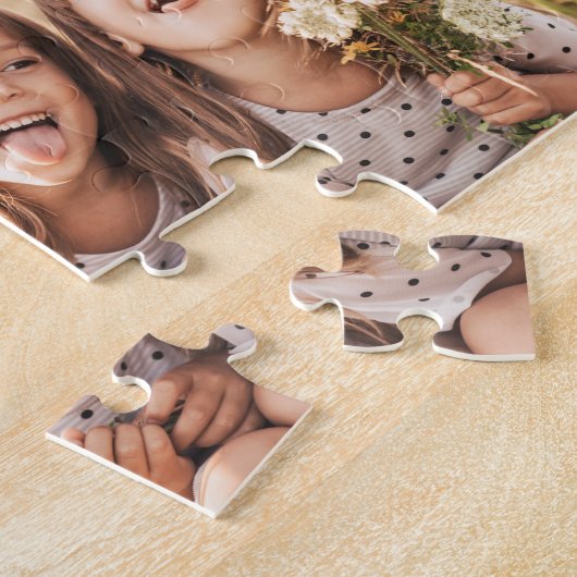 Custom Liebe You Oma Oma Grandkids FotoCollage Puzzle (Seite)