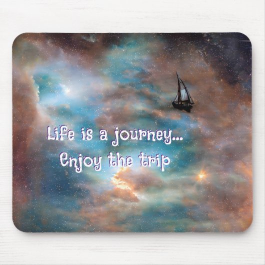 Custom "Life is a Journey" Mousepad (Vorne)