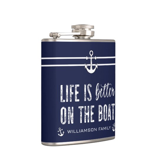 Custom Life ist besser auf dem Boot Flachmann (Rechts)