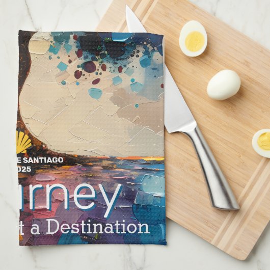 Custom Life ist eine Reise nicht ein Ziel Geschirrtuch (Viertel Falte)