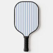 Custom Light Blue Stripe with Initials Pickleball Schläger (Rückseite)