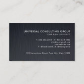 Custom Light Dunkel Grau Silver Glitzer Beruflich Visitenkarte (Rückseite)