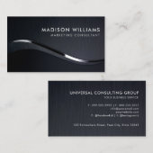 Custom Light Dunkel Grau Silver Glitzer Beruflich Visitenkarte (Vorne/Hinten)