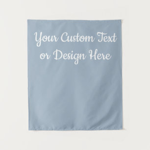 Custom Light Dusty Blue Personalisiert Brautparty Wandteppich