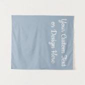 Custom Light Dusty Blue Personalisiert Brautparty Wandteppich (Vorderseite (Horizontal))